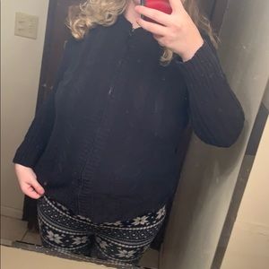 JMS black sweater/coat 2x